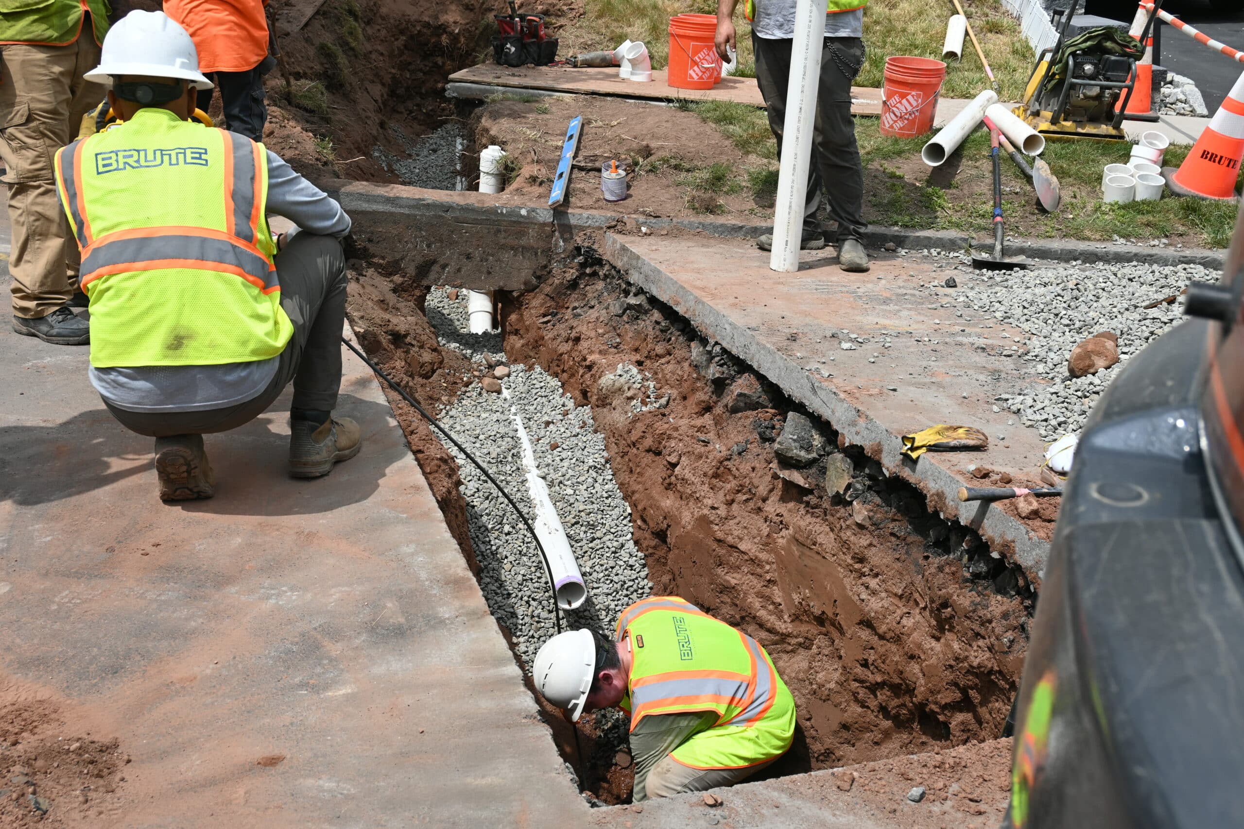 Main Sewer Line Contractors Replacing A Sewer Line in New Jersey