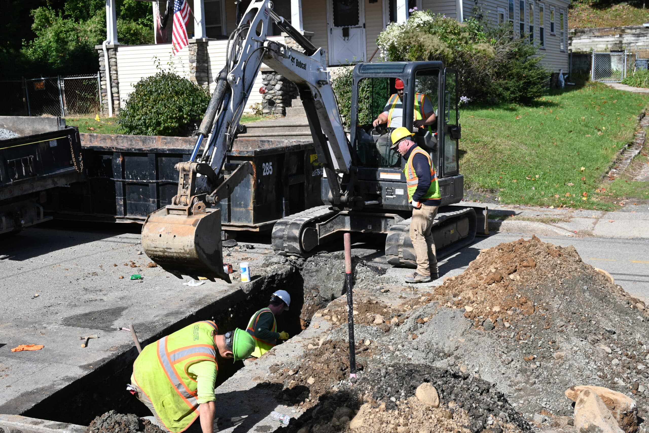 Sewer Line Repair and Replacement Experts Repairing A Sewer Line Belly in NJ